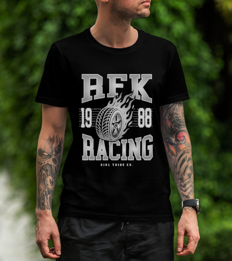 RFK Racing 1988 Flaming Tire 8356 Verde Co T-Shirt