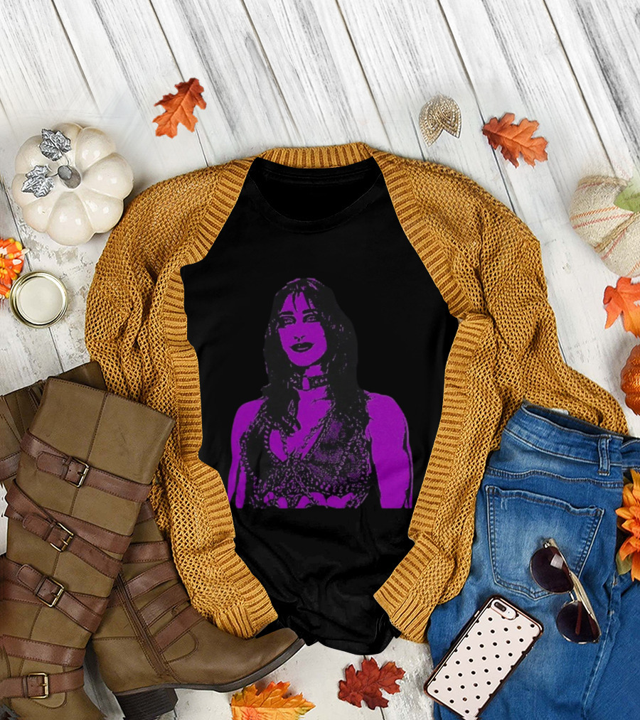Rhea Ripley WWE Ships Free For Sale Purple Wrestling Champion T-Shirt