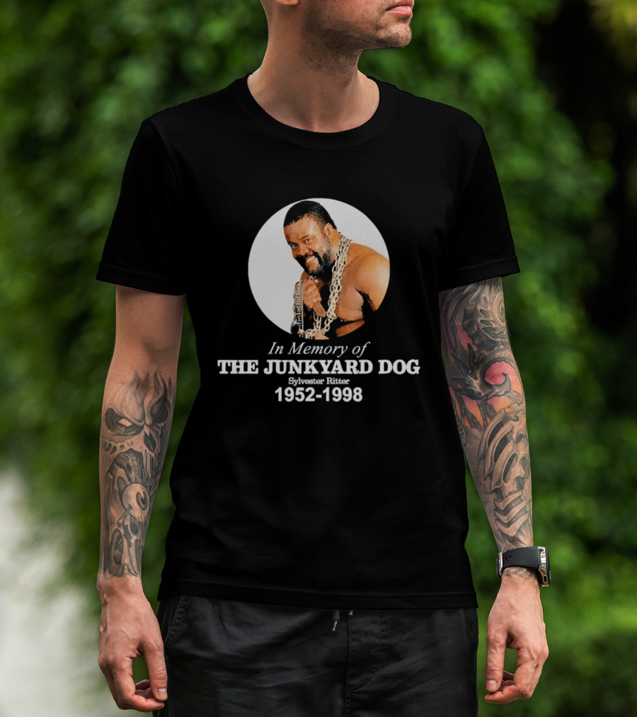 WWE In Memory Of The Junkyard Dog Sylvester Ritter 1952 1998 T-Shirt