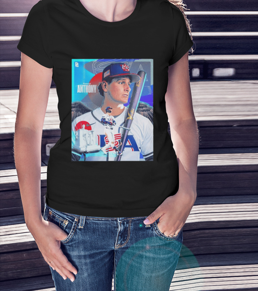 Roman Anthony USA Baseball 2026 World Baseball Classic Team Player T-Shirt