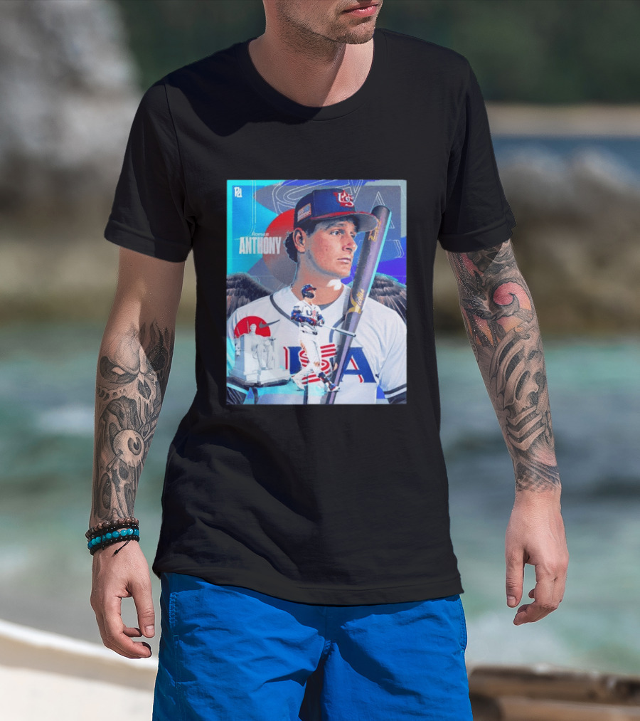 Roman Anthony USA Baseball 2026 World Baseball Classic Team Player T-Shirt