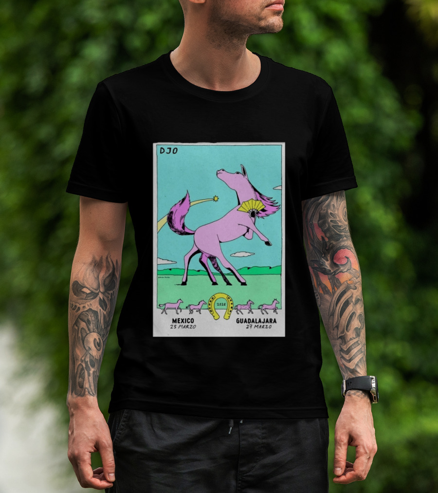 Djo 2026 Guadalajara March 27 Mexico Purple Horse T-Shirt