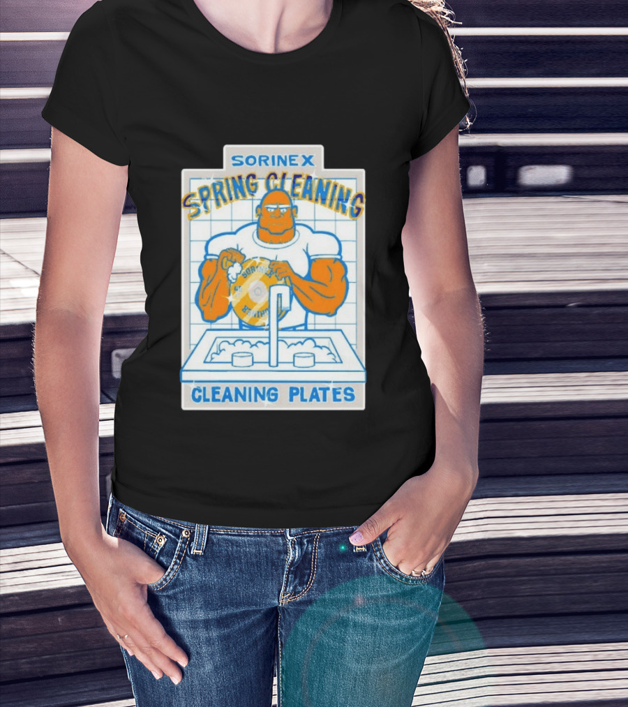 SORINEX Spring Cleaning Cleaning Plates T-Shirt