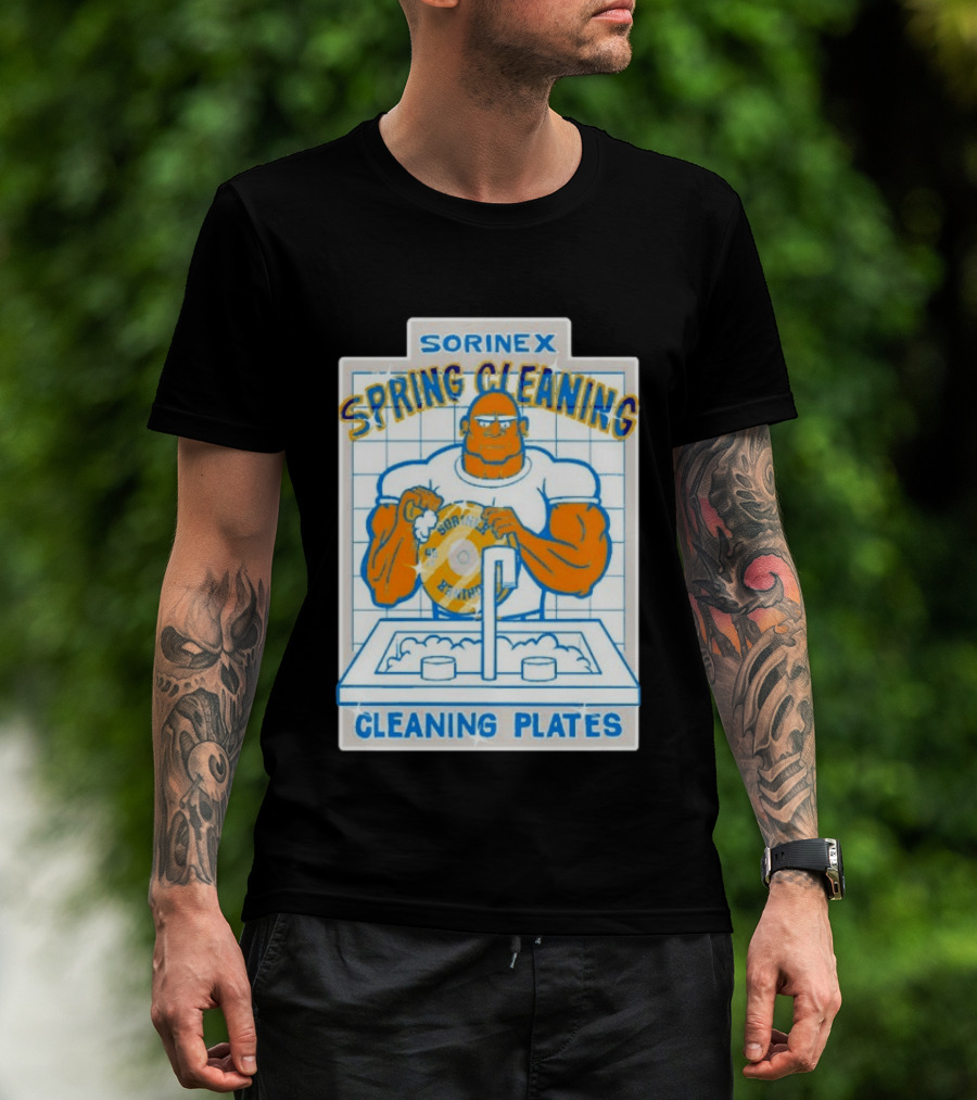 SORINEX Spring Cleaning Cleaning Plates T-Shirt