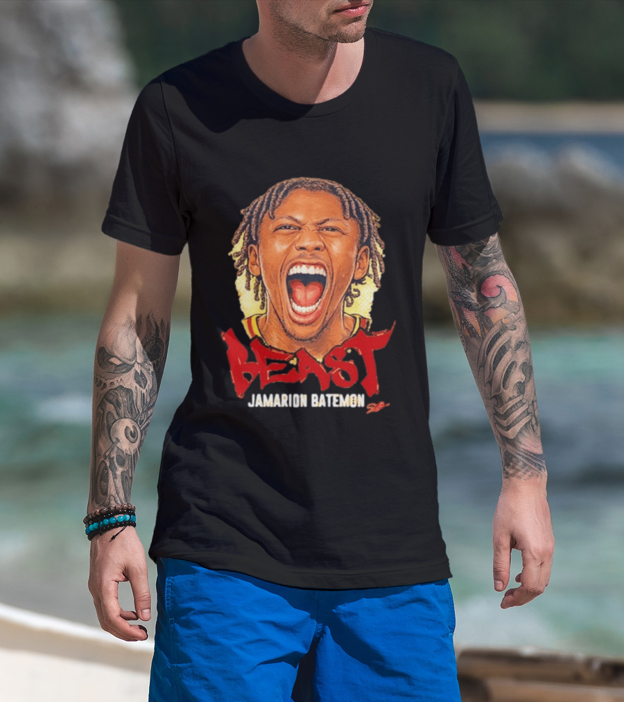 Iowa State Cyclones The Beast Jamarion Batemon Scream Big Head T-Shirt