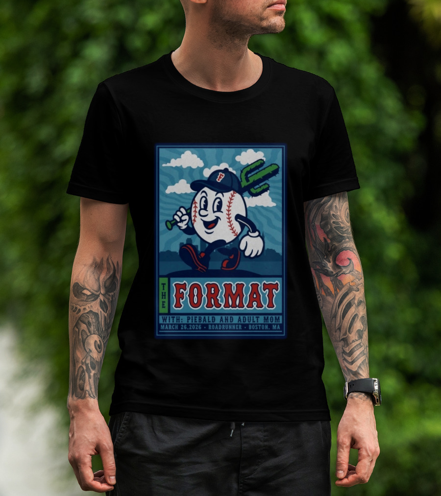 The Format Roadrunner Boston MA Tour March 26 2026 With Piebald And Adult Mom T-Shirt