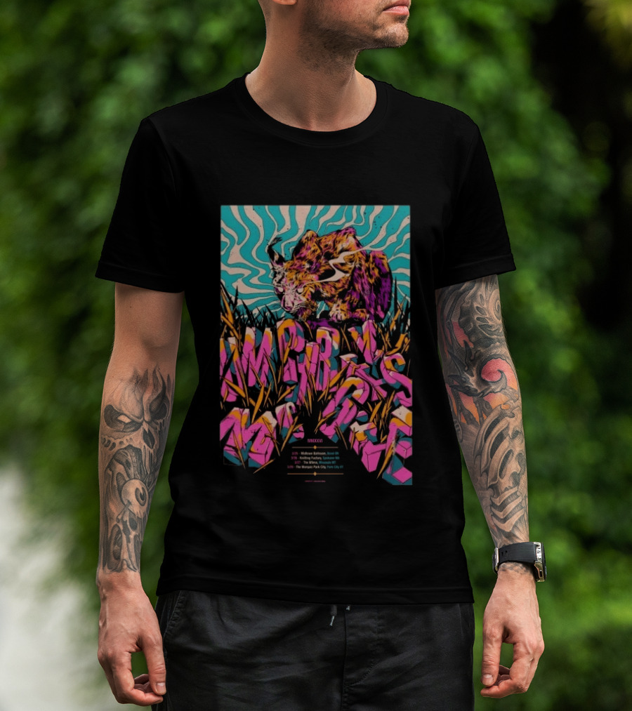 Umphrey's McGee Bend OR March 25 2026 Midtown Ballroom Tour MMXXVI Psychedelic Tiger T-Shirt
