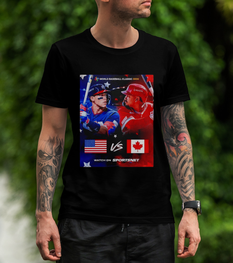 World Baseball Classic 2026 USA Vs Canada Sportsnet Event T-Shirt