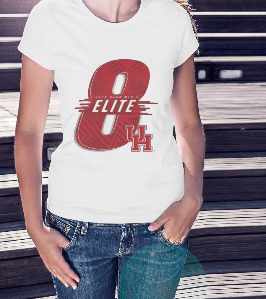2026 NCAA Men's Elite 8 Houston Cougars UH T-Shirt