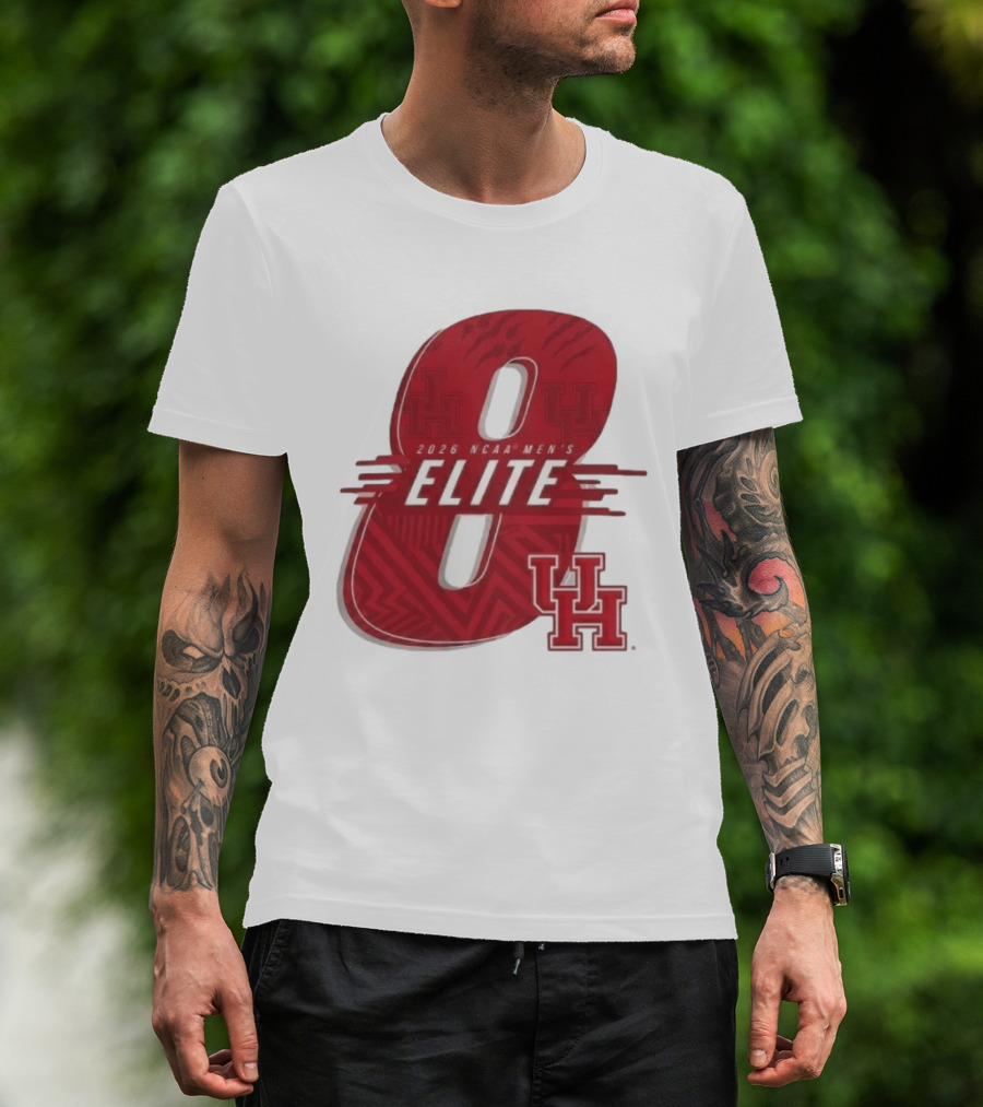 2026 NCAA Men's Elite 8 Houston Cougars UH T-Shirt