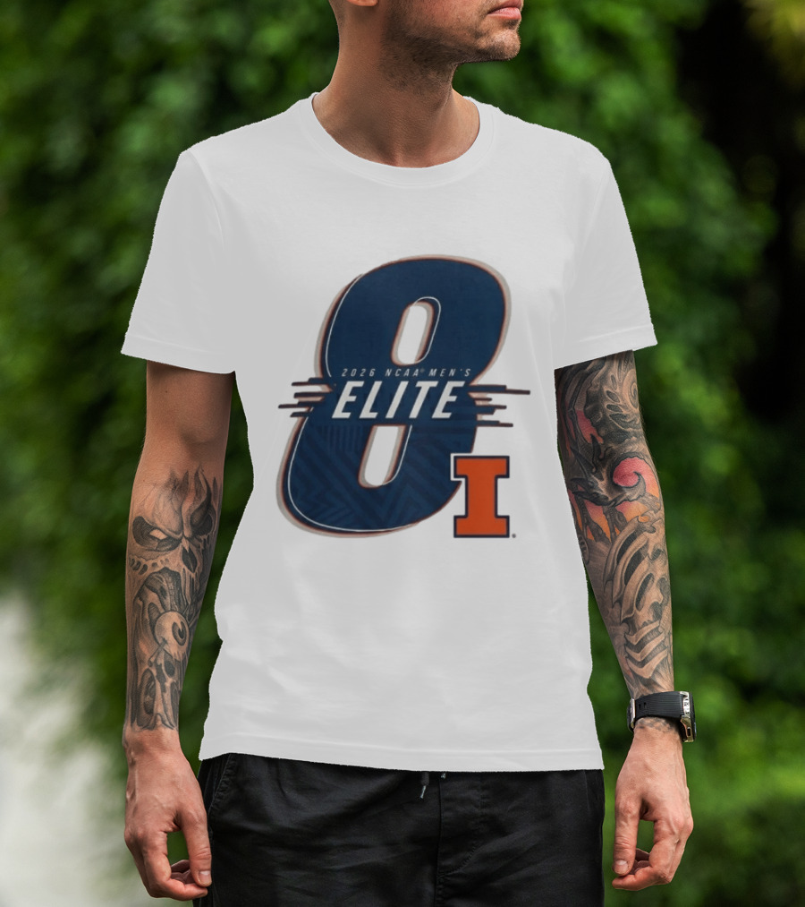 2026 NCAA Men's Elite 8 Illinois Fighting Illini I T-Shirt