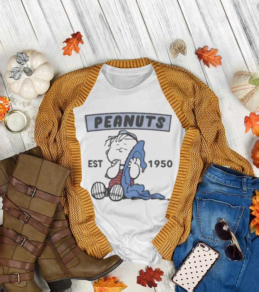 Peanuts Linus Blanket EST 1950 Classic Charlie Brown T-Shirt