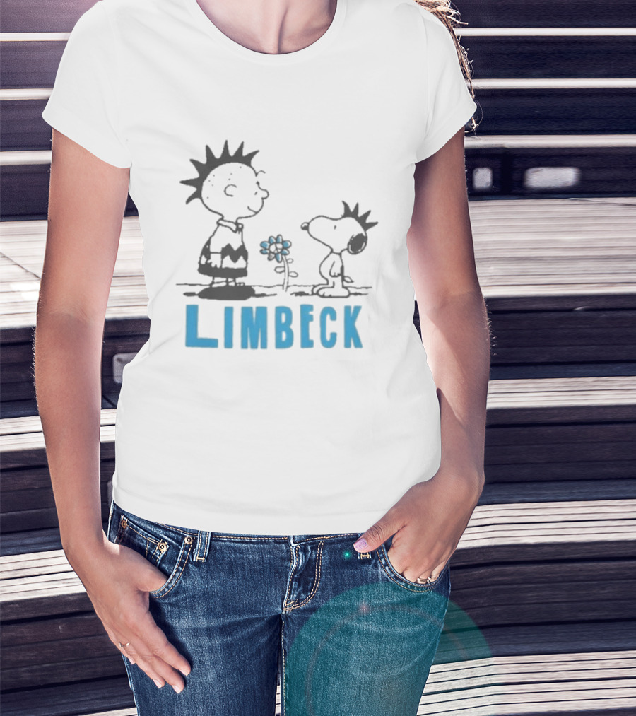 Peanuts Snoopy Punk Charlie Brown Limbeck Flower T-Shirt