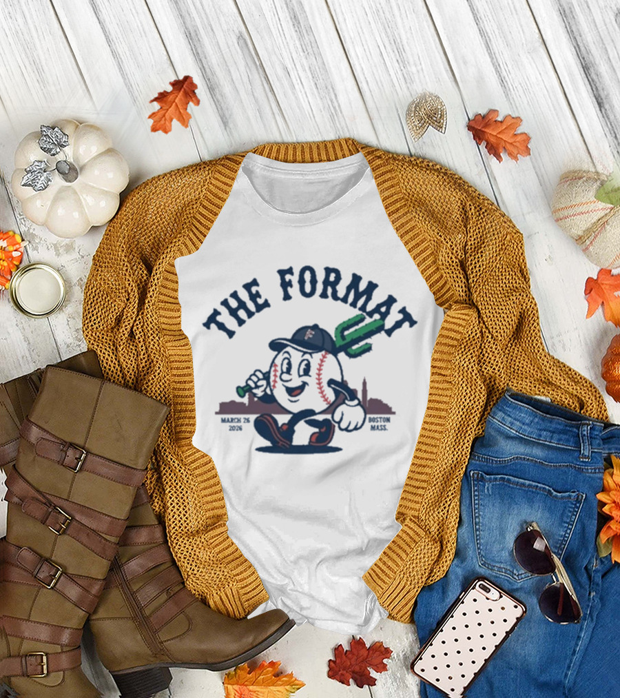 The Format Boston March 2026 Baseball Character Event T-Shirt