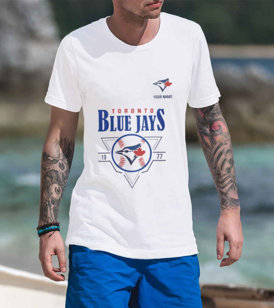 Toronto Blue Jays Your Name 1977 Retro Baseball T-Shirt