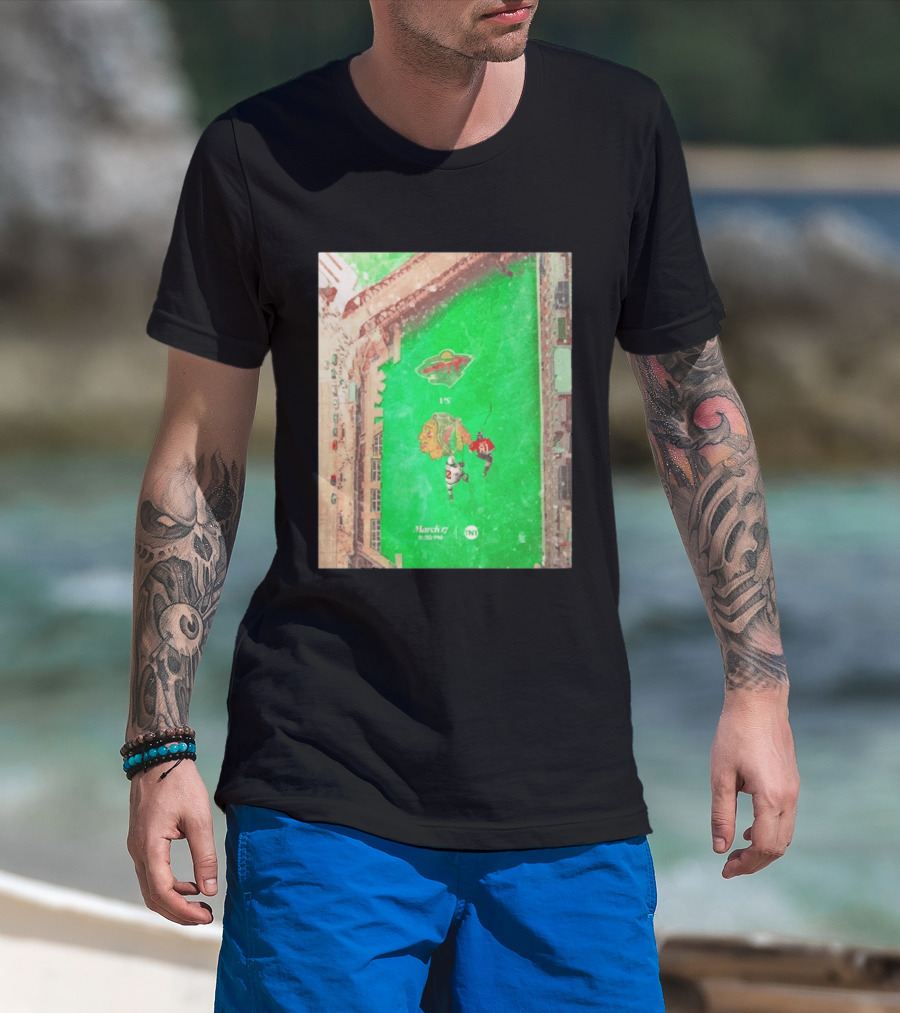 Chicago Blackhawks Vs Minnesota Wild March 17 8:30 PM Stadium TNT T-Shirt
