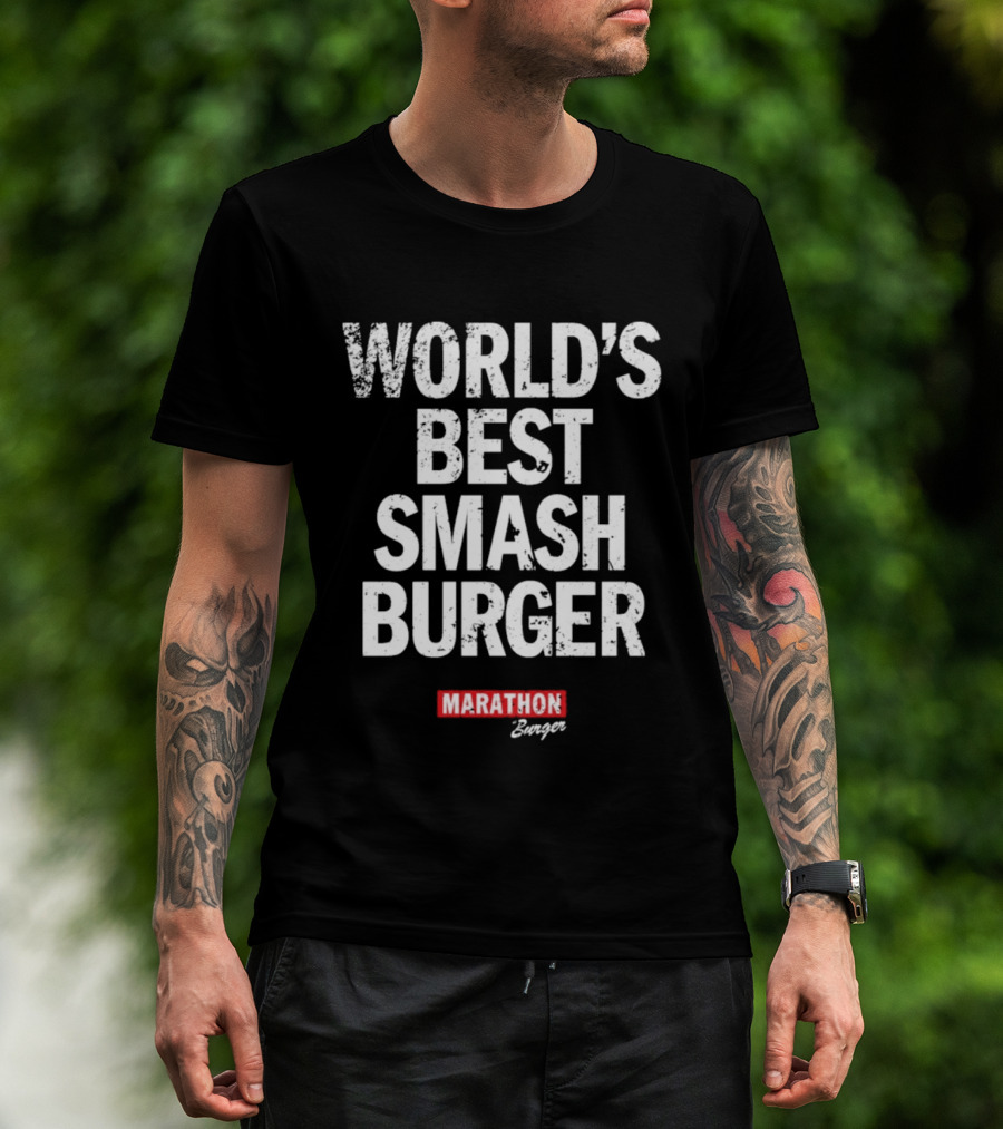 World's Best Smash Burger Marathon Burger T-Shirt