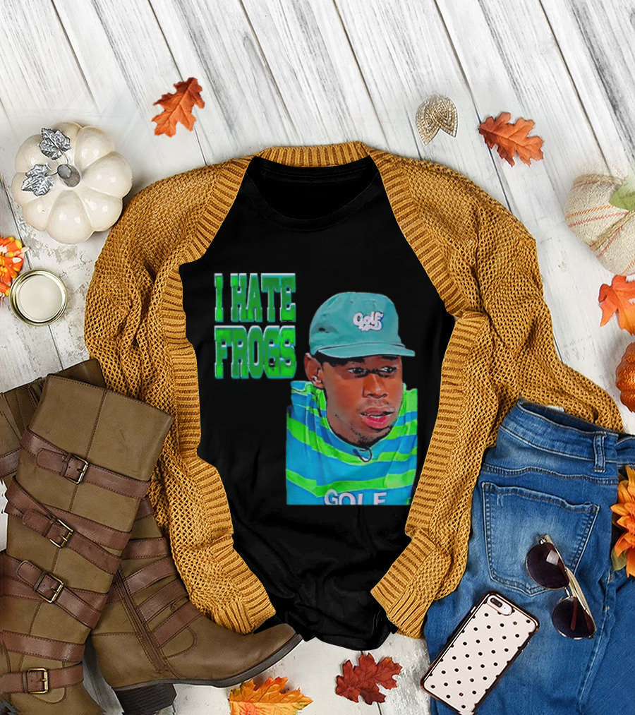 Tyler the Creator I Hate Frogs Meme Golf Hat Striped T-Shirt
