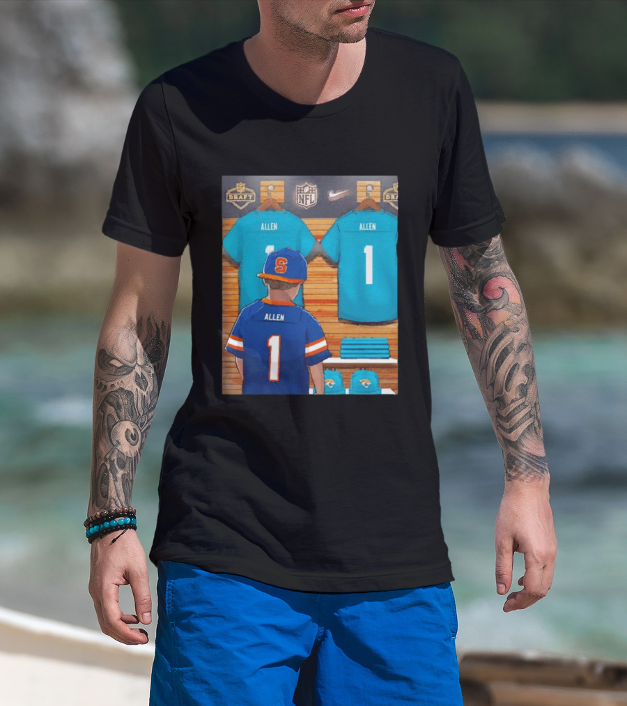 NFL Draft Jacksonville Jaguars LeQuint Allen Syracuse Childhood Dream T-Shirt