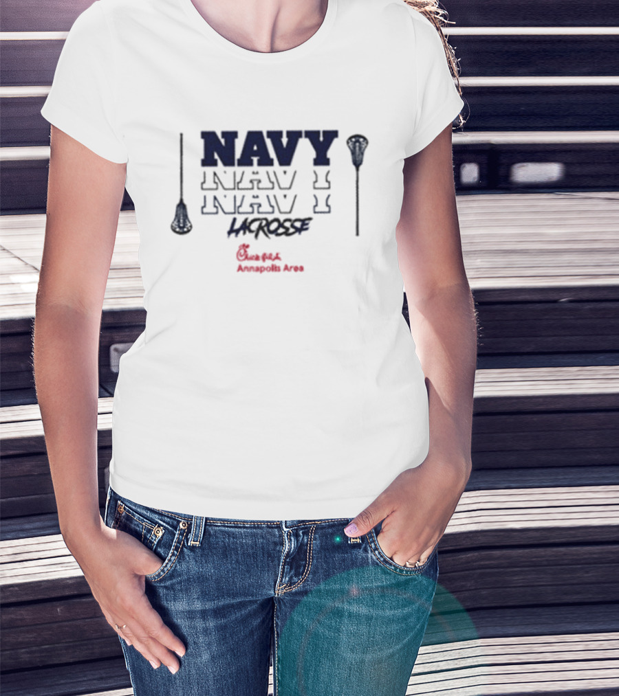 Navy Lacrosse Chick Fil A Annapolis Area T-Shirt