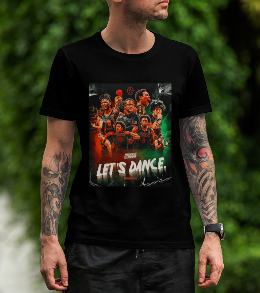Miami Hurricanes Basketball Let's Dance March Madness Players T-Shirt