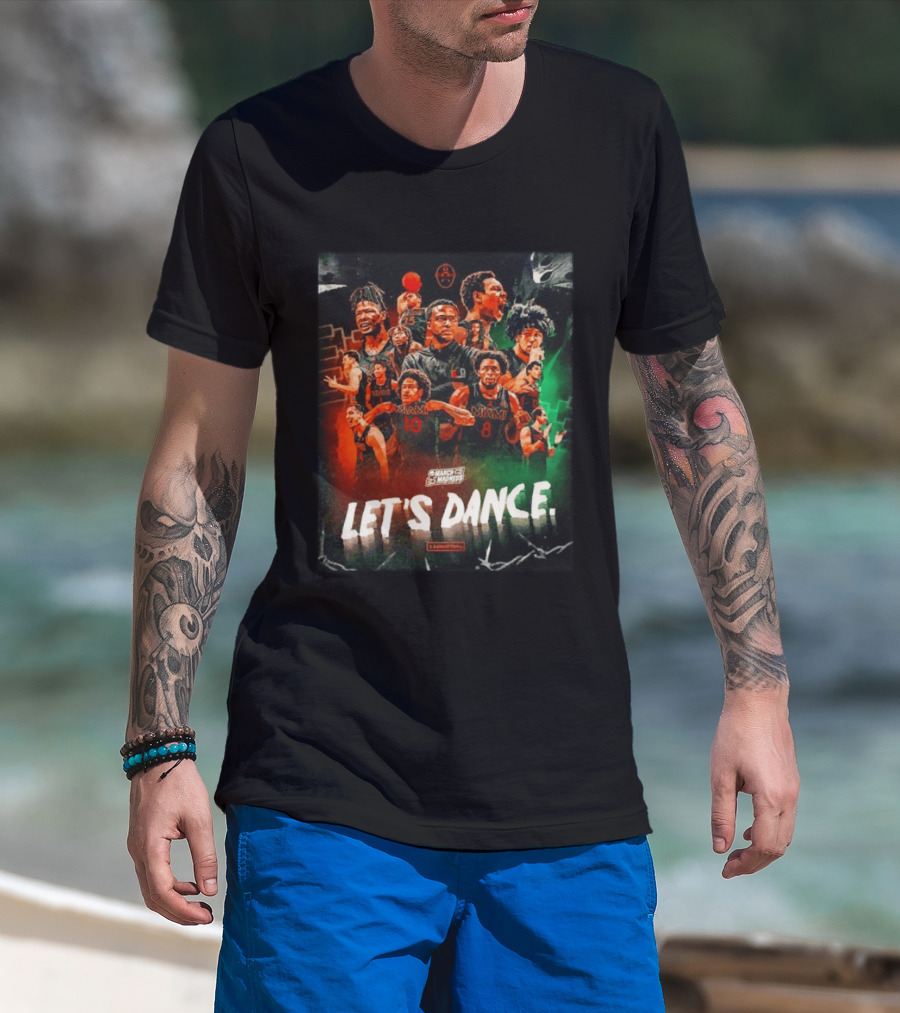Miami Hurricanes Basketball Let's Dance March Madness Players T-Shirt