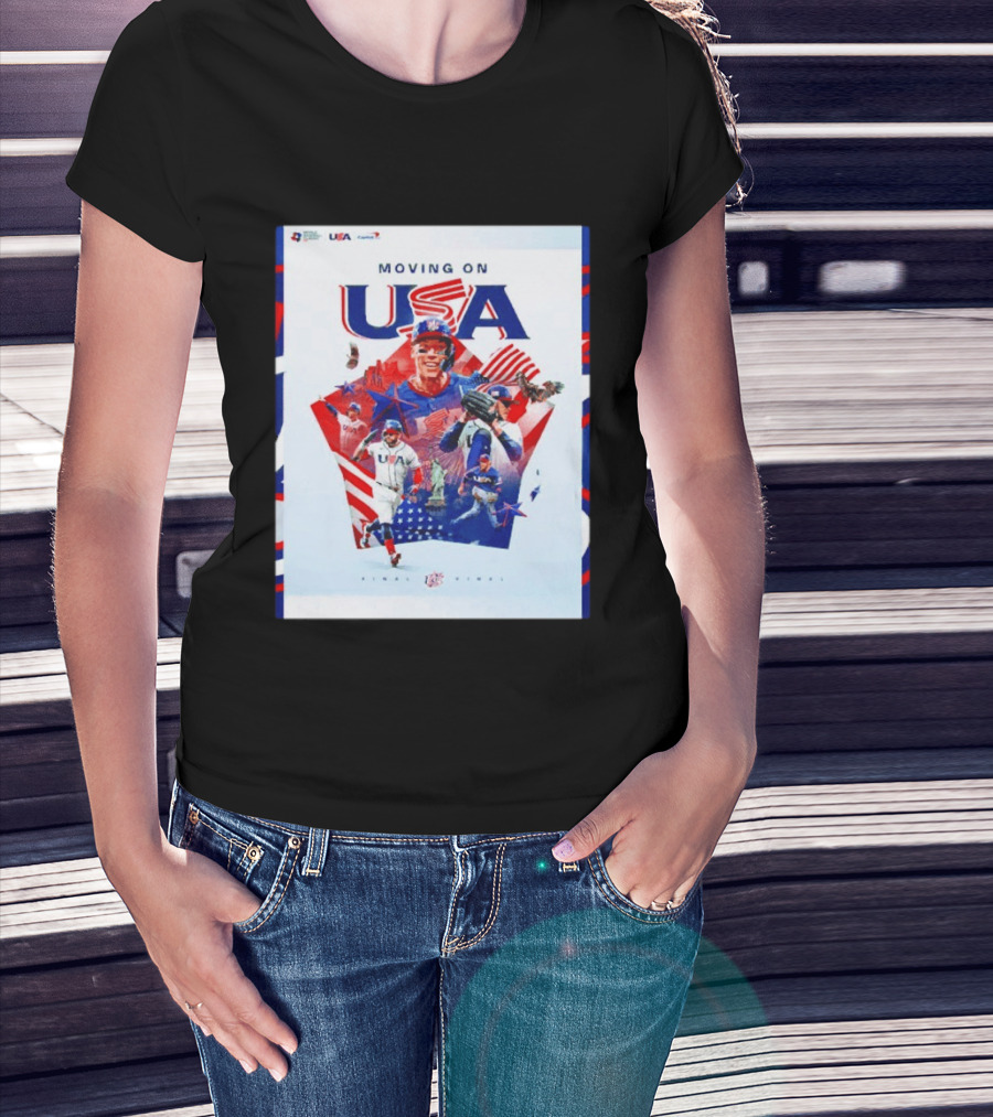 Moving On USA World Baseball Classic 2026 Team USA Final Player T-Shirt