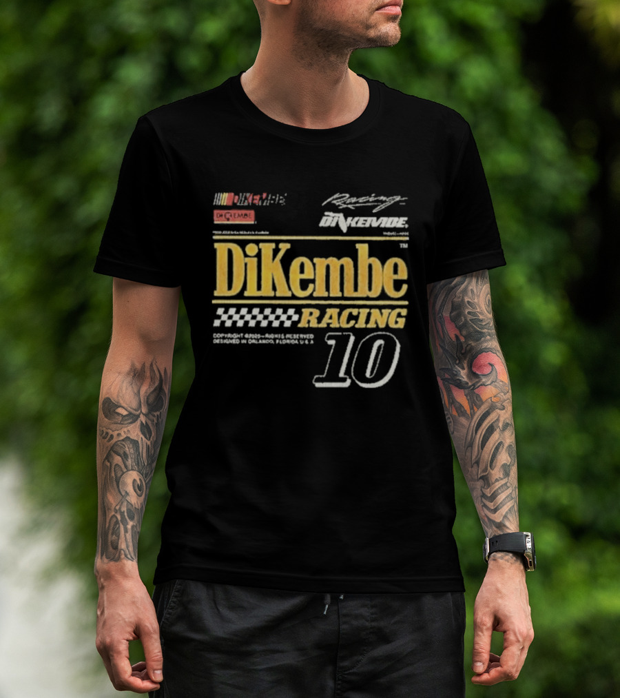 DiKembe Racing Gainesville Orlando Florida Number 10 T-Shirt