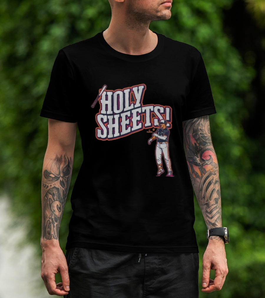 Gavin Sheets Holy Sheets Bat Toss Baseball Player T-Shirt
