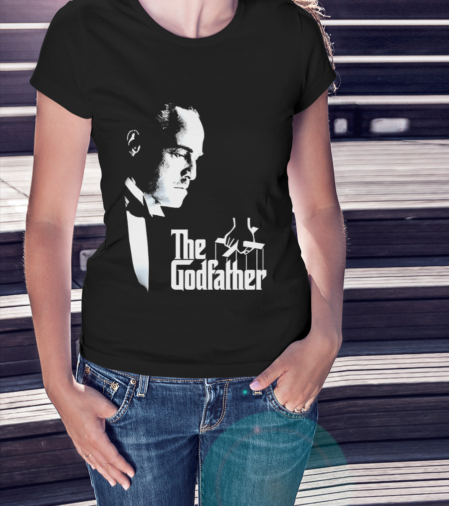 The Godfather Vito Corleone Iconic Movie Character Font T-Shirt