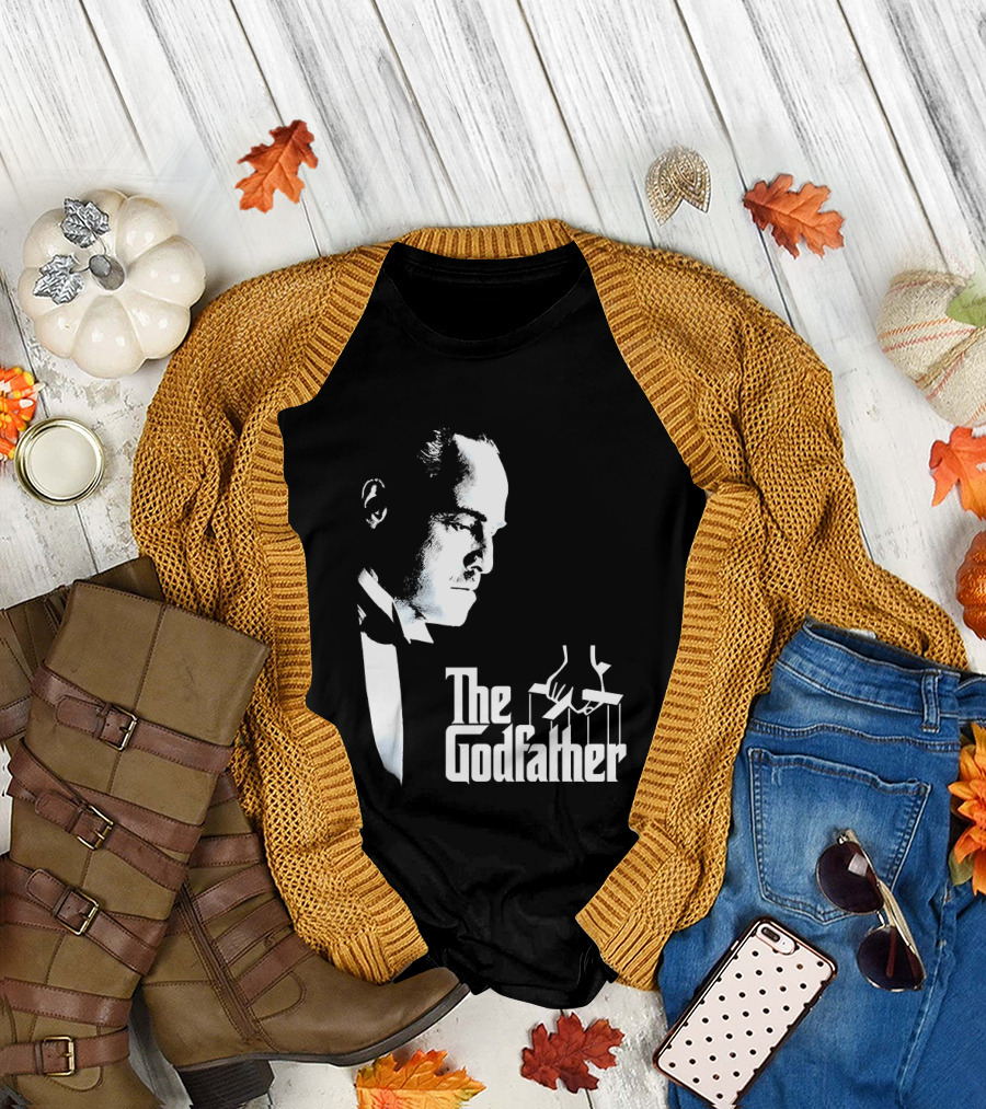 The Godfather Vito Corleone Iconic Movie Character Font T-Shirt