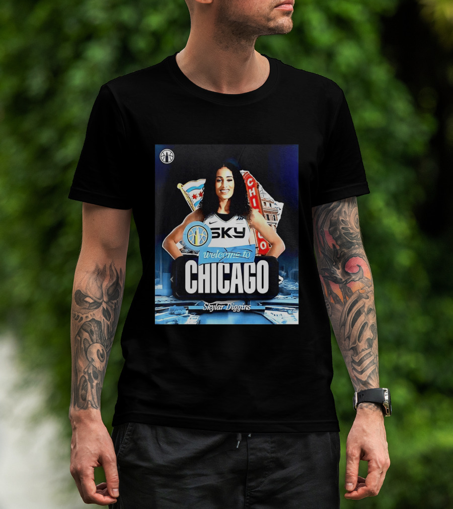 Welcome Skylar Diggins To Chicago Sky WNBA T-Shirt