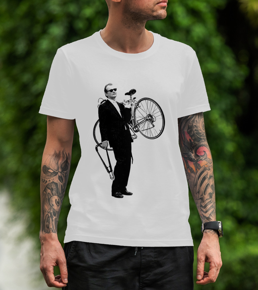 Bill Murray Rushmore Wes Anderson Tribute Cyclist T-Shirt
