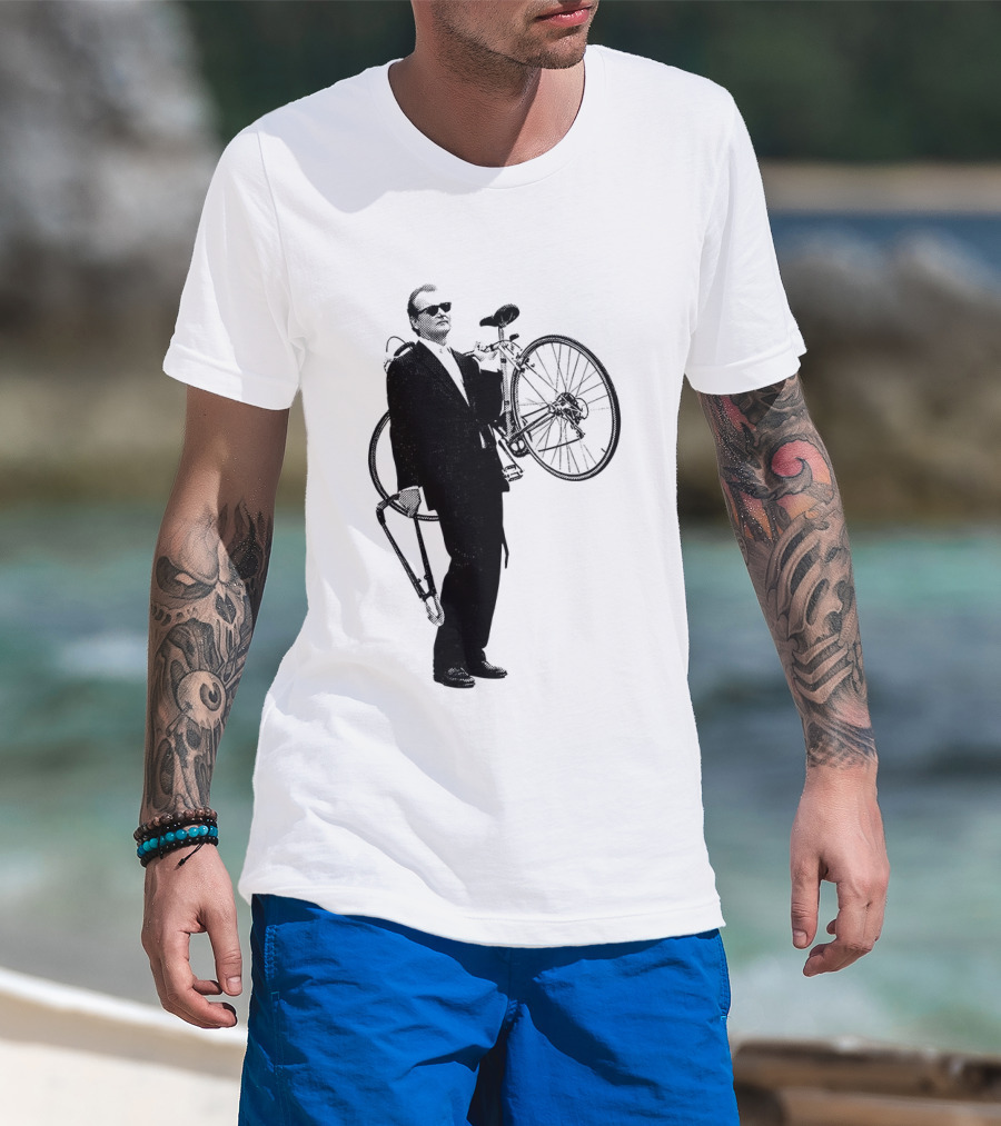 Bill Murray Rushmore Wes Anderson Tribute Cyclist T-Shirt