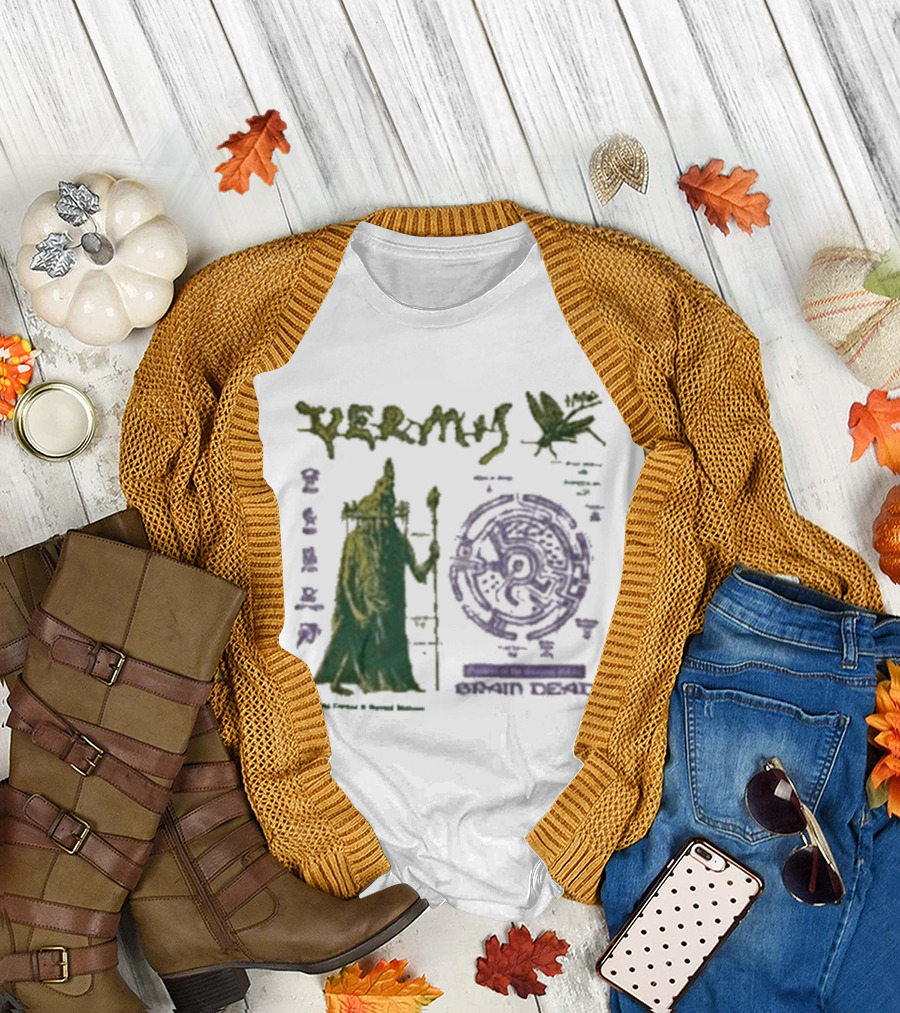 Vermis Brain Dead Fantasy Games Old Curses Mystic Frog Wizard T-Shirt