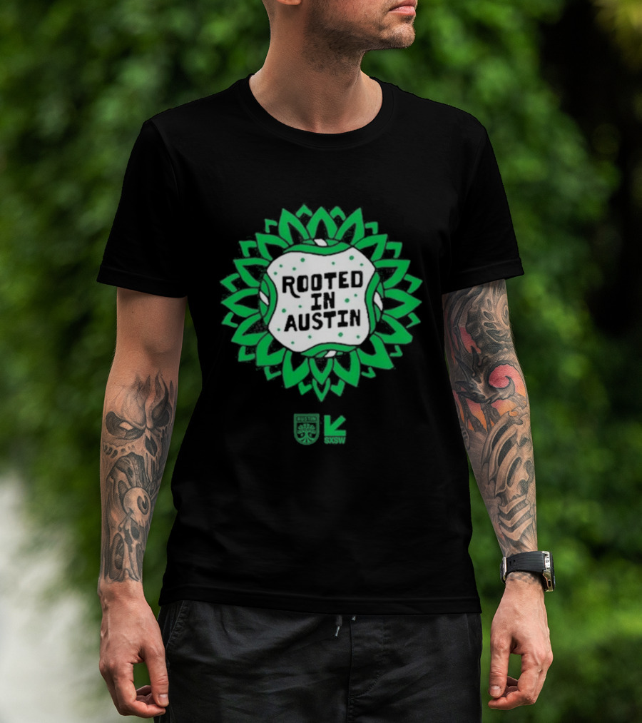 Rooted In Austin Austin FC SXSW Collaboration T-Shirt