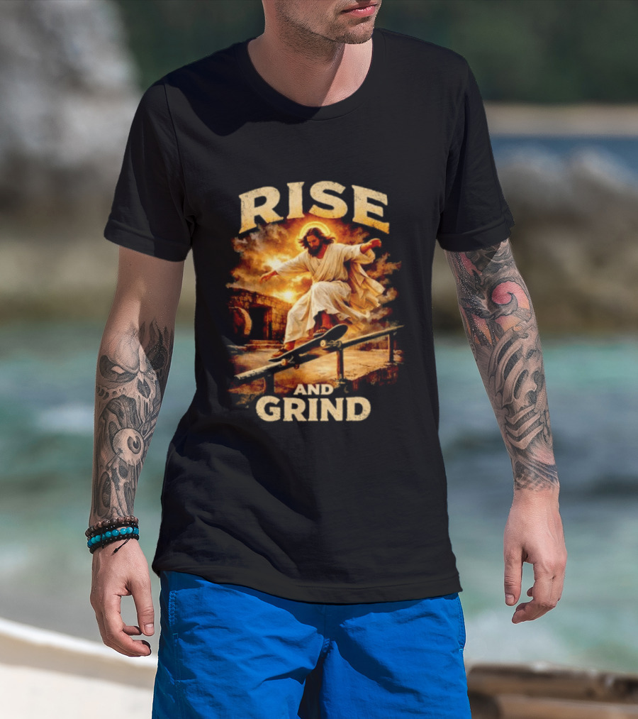 Rise And Grind Jessu Skateboarding 26 T-Shirt