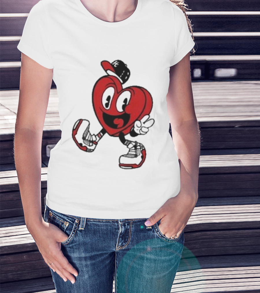 Hulvey Love Like That Heart Character Cartoon T-Shirt