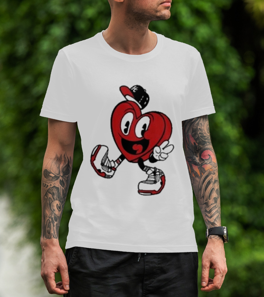 Hulvey Love Like That Heart Character Cartoon T-Shirt