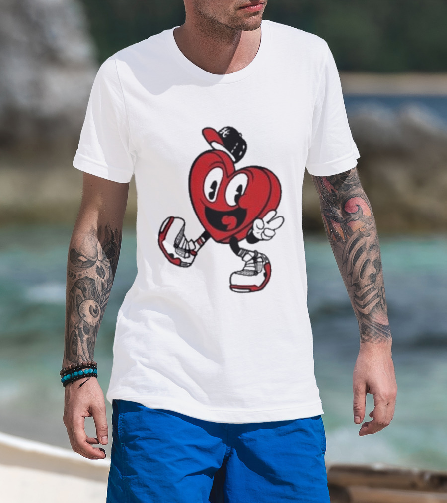 Hulvey Love Like That Heart Character Cartoon T-Shirt