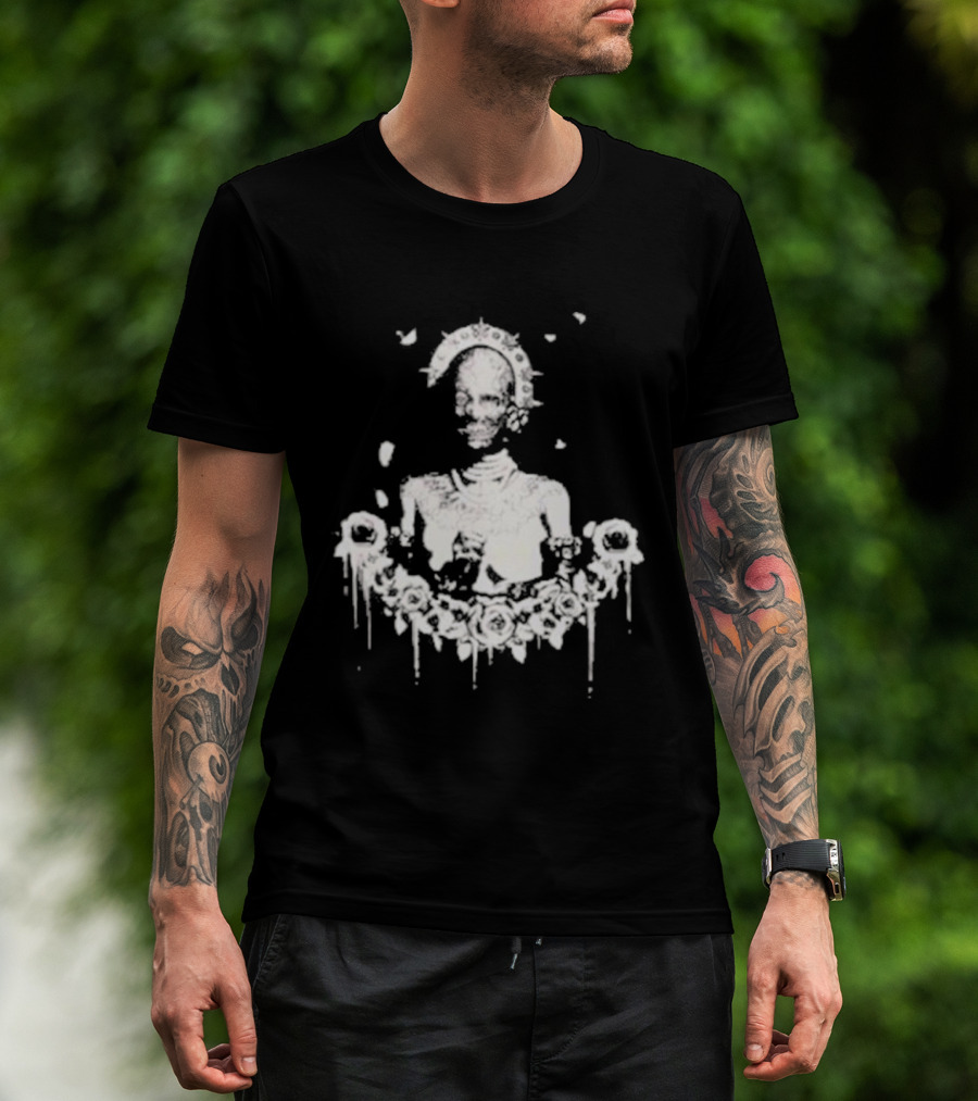 Red Barrels Games Liliya Roses And Skeletons T-Shirt