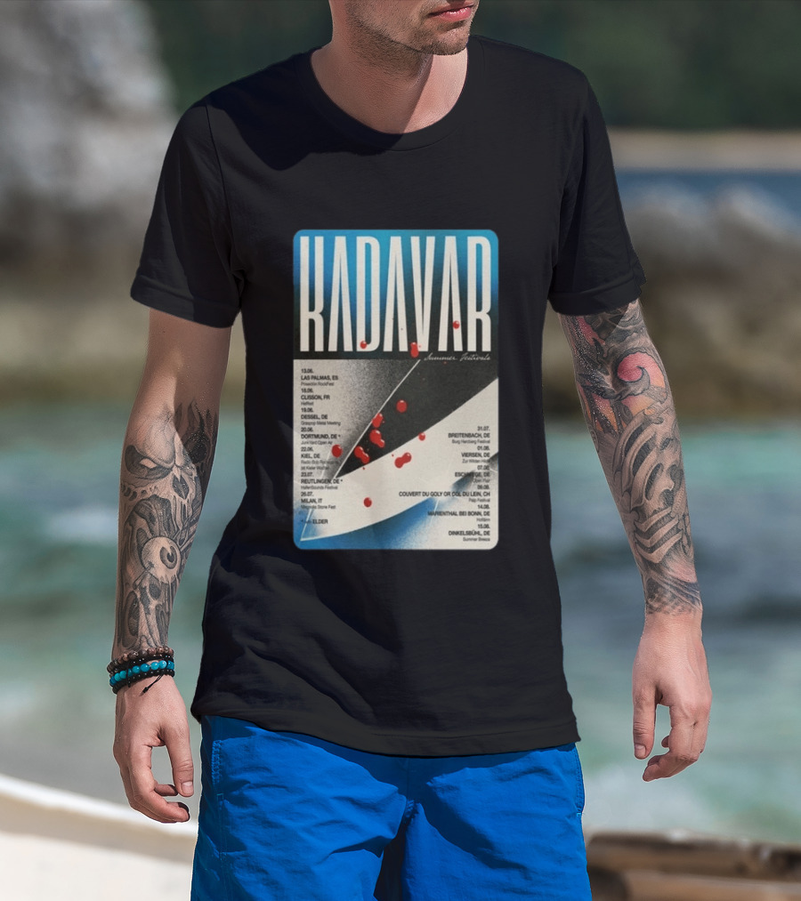 Kadavar Summer Festivals 2026 Las Palmas Clisson Colmar Dortmund Breitenbach Vevey Dunkelsbühl T-Shirt