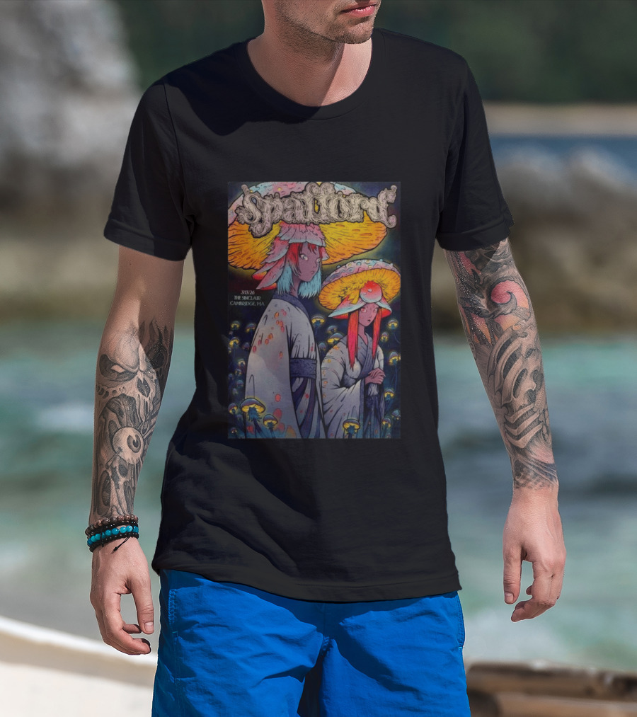 Spafford March 13 2026 The Sinclair Cambridge MA Psychedelic Mushroom Characters T-Shirt