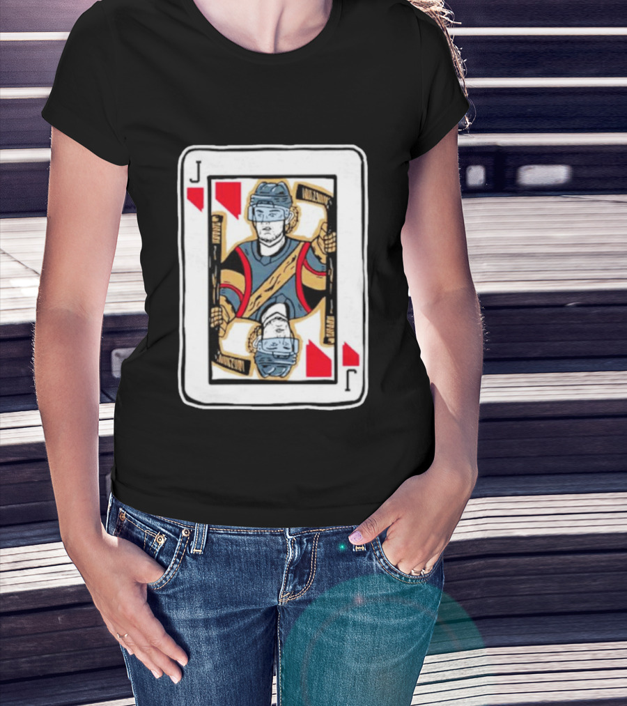 Vegas Golden Knights Jack Eichel Hockey Card T-Shirt
