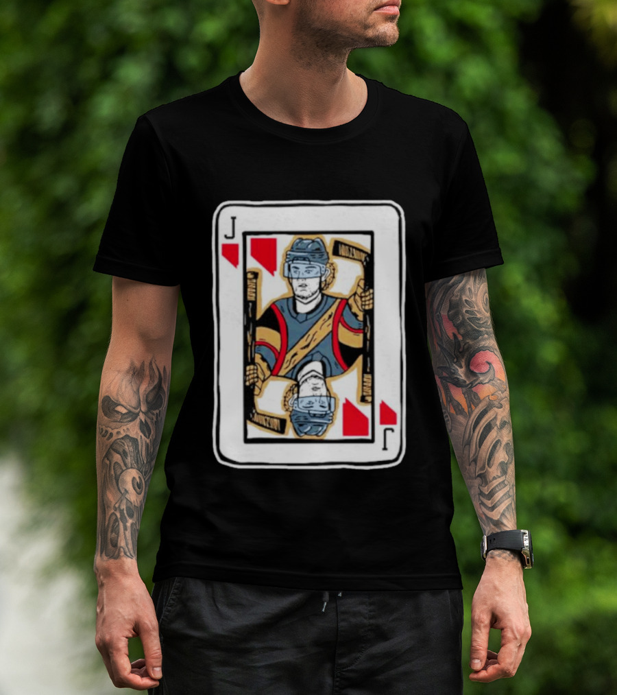 Vegas Golden Knights Jack Eichel Hockey Card T-Shirt