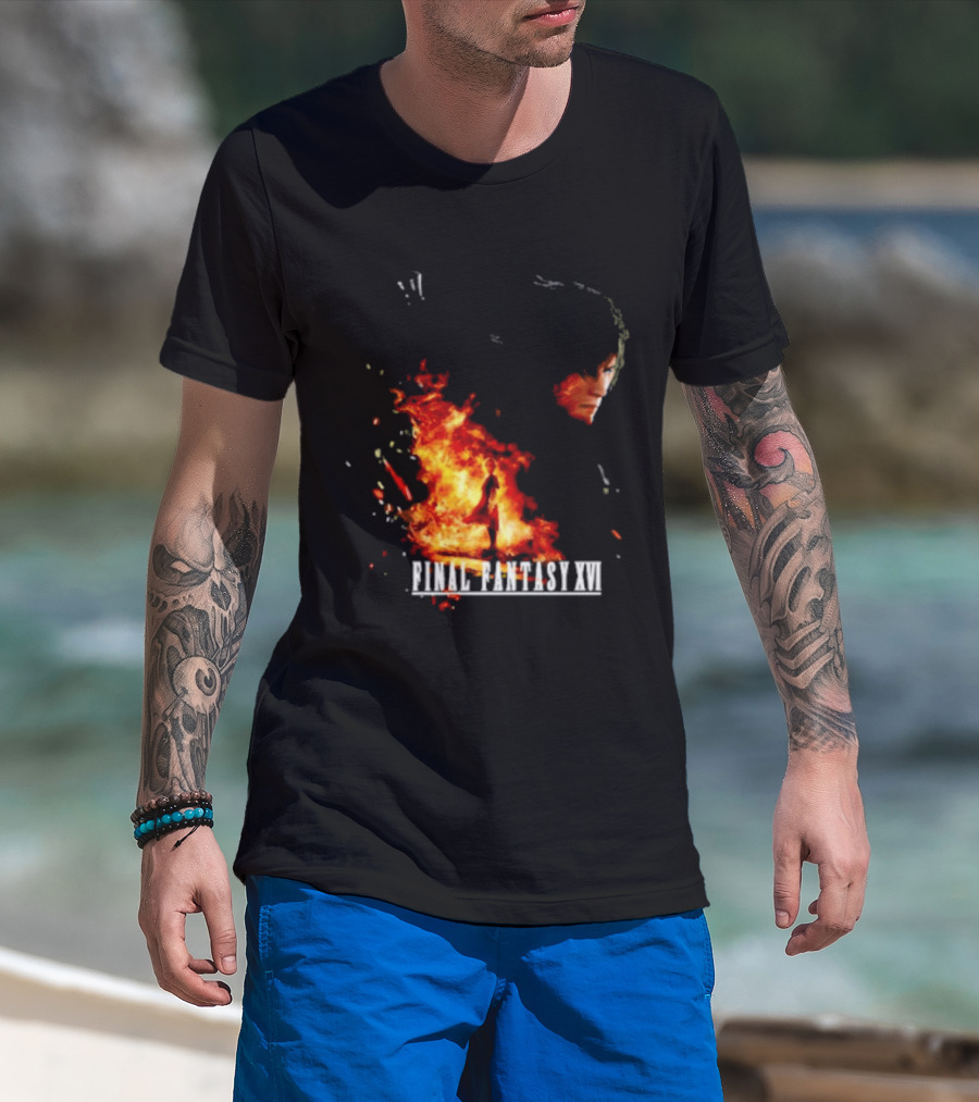Ben Starr Final Fantasy XVI Fire Element T-Shirt