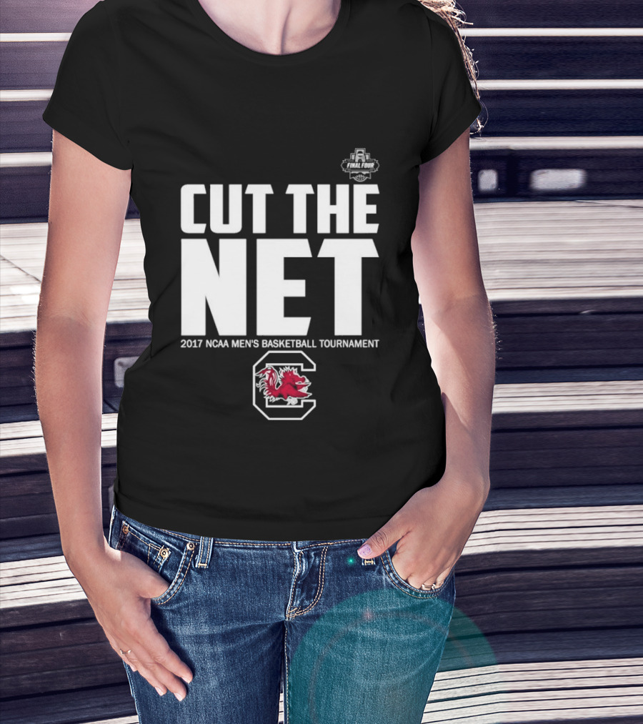 Cut The Net 2017 NCAA Men's Basketball Tournament South Carolina T-Shirt