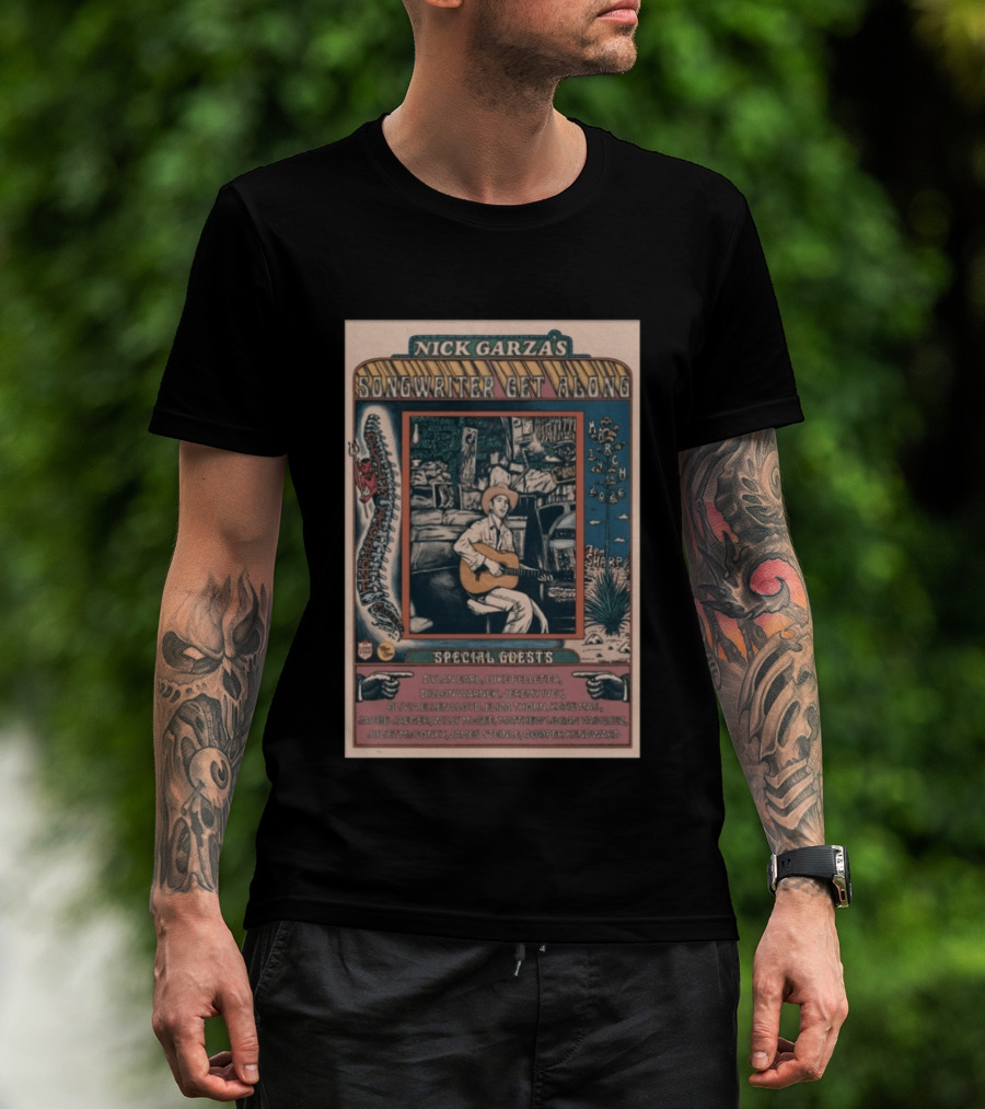 Nick Garza's Songwriter Get Along March 14 2026 Fischer TX Special Guests T-Shirt