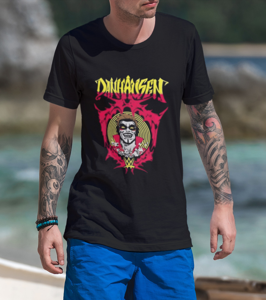Danhausen You Are Cursed Vintage Face Art W T-Shirt