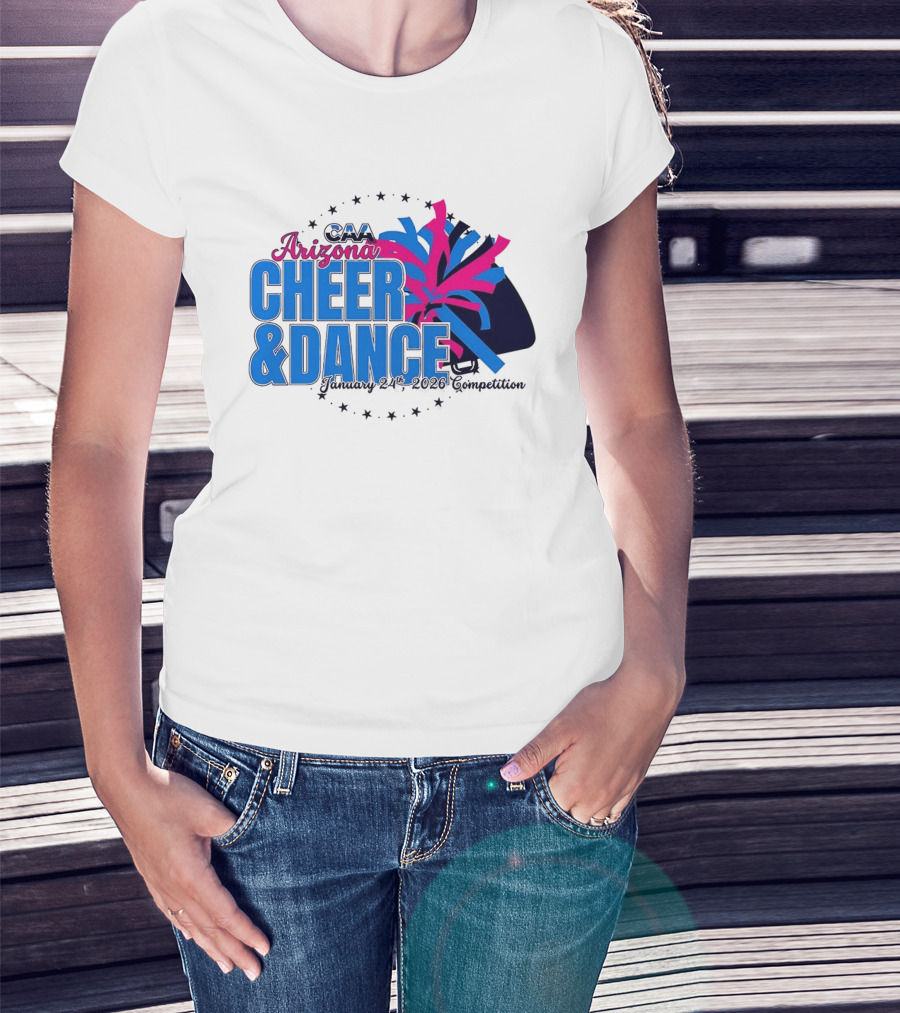 CAA Arizona Cheer & Dance January 20 21 2026 Competition T-Shirt